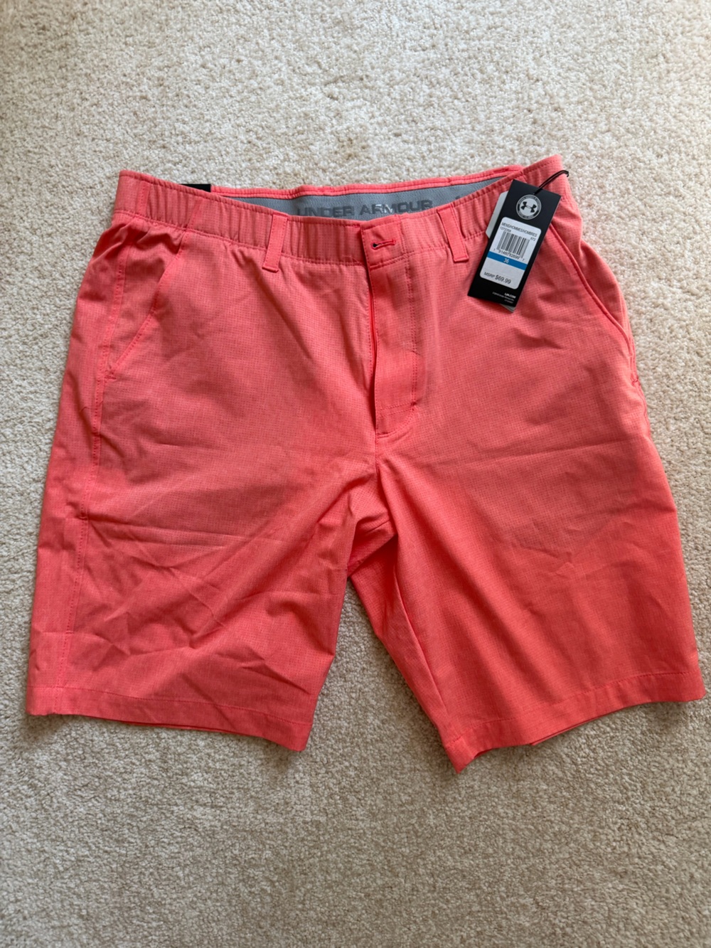 Coral Men’s Golf Shorts